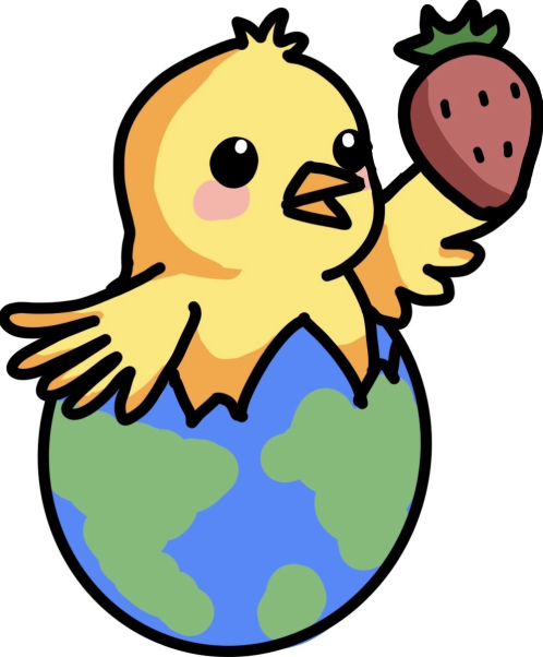 Chircuit with a strawberry